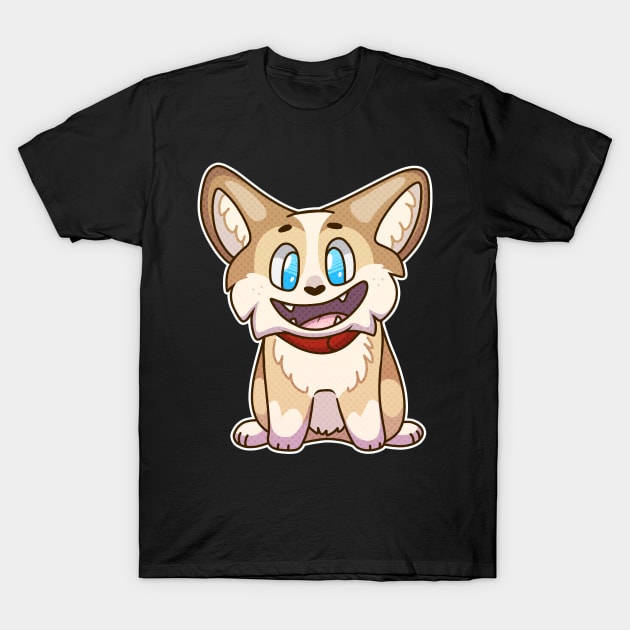 Happy Corgi T-Shirt by Catbreon